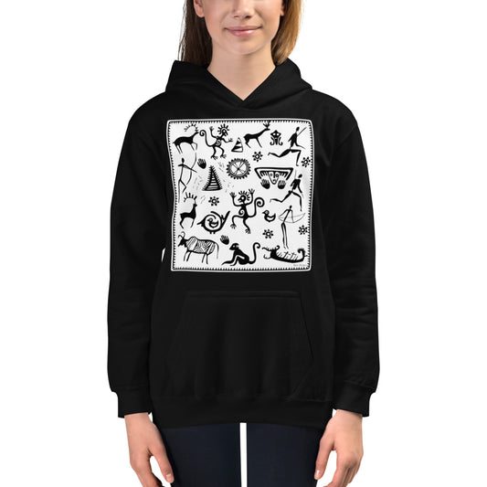 Premium Hoodie - FRONT Print: Petroglyphs