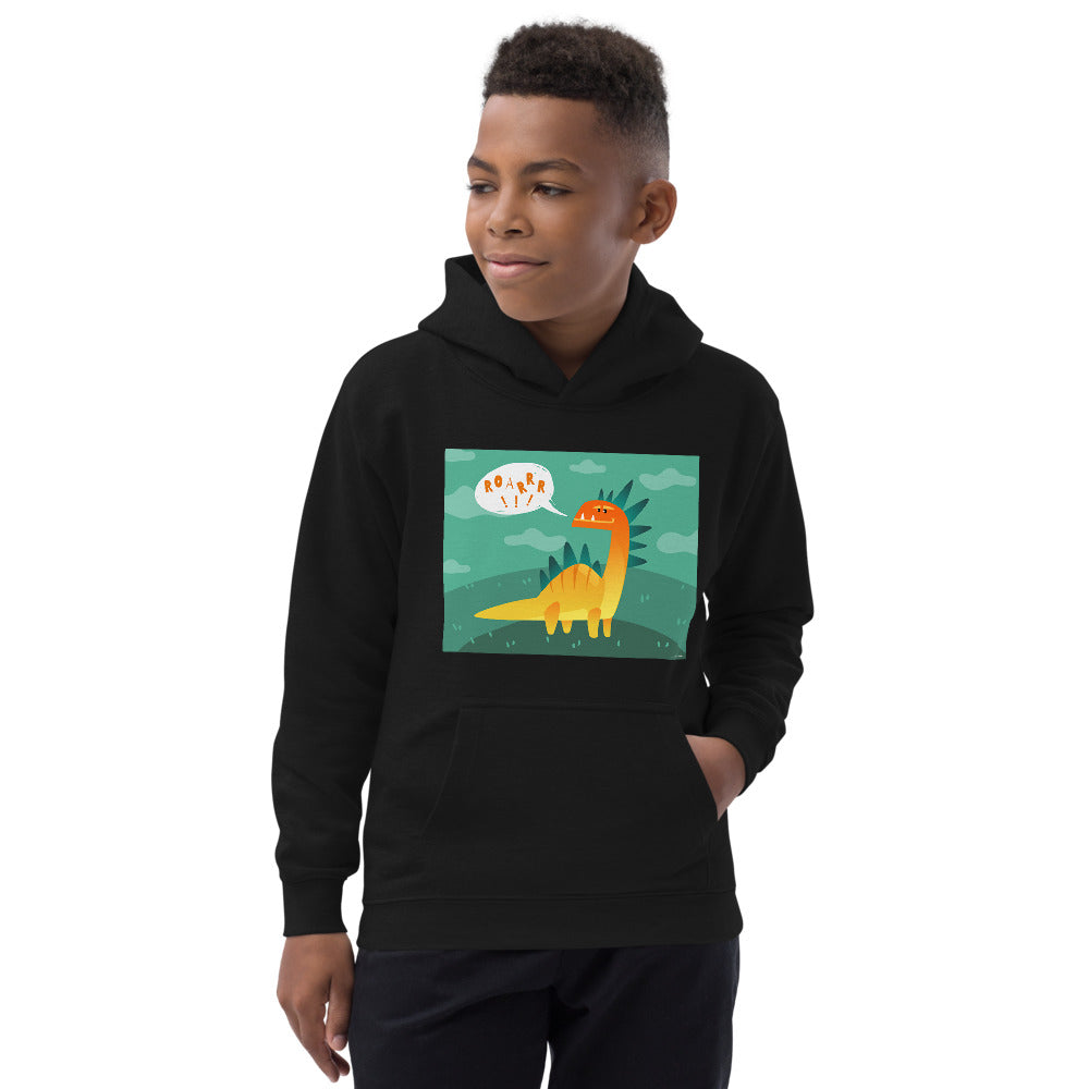 Premium Hoodie - FRONT Print: Dino Roar!