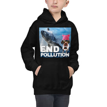 Load image into Gallery viewer, Premium Hoodie - Just FRONT:  End Pollution!

