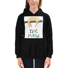 Load image into Gallery viewer, Premium Youth Hoodie - Not Now!
