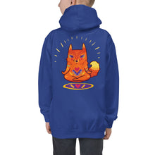 Load image into Gallery viewer, Premium Youth Hoodie - Print on the BACK - Enlightened Hygge Fox

