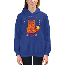 Load image into Gallery viewer, Premium Youth Hoodie - Enlightened Hygge Fox
