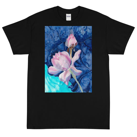 Heavy Weight Tee - Pink Flower - Ronz-Design-Unique-Apparel