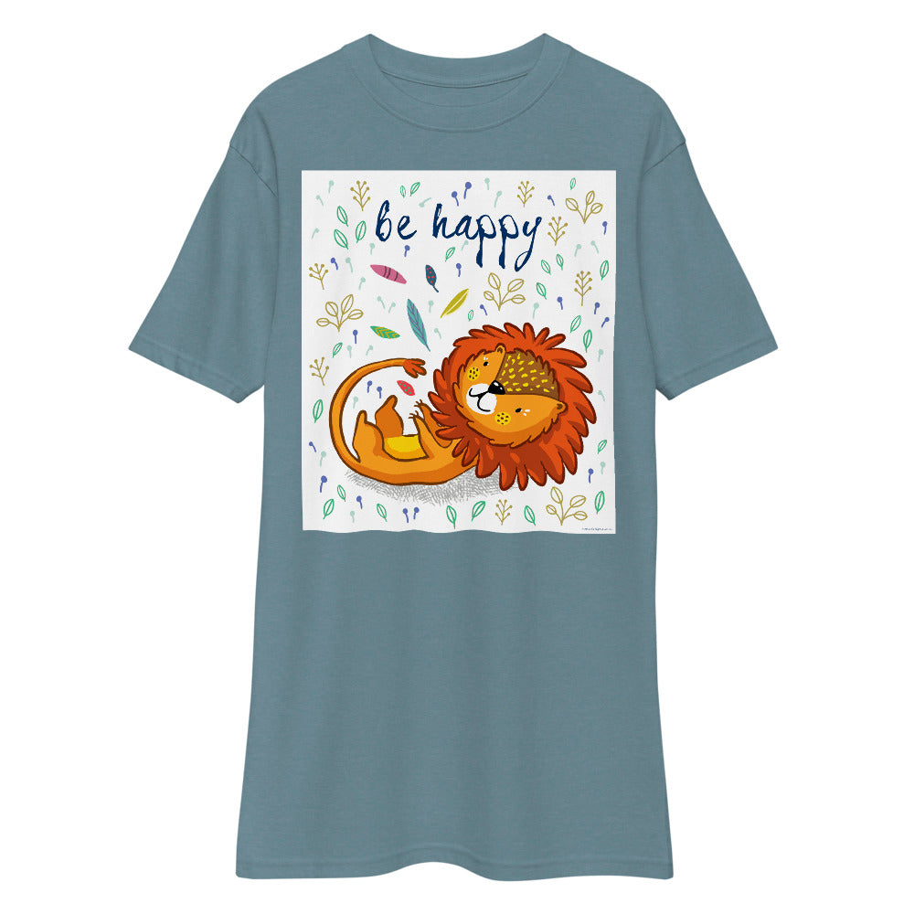 Premium Heavyweight Tee - Be Happy