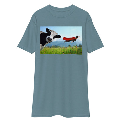 Premium Heavyweight Tee - Cow & Super Dog