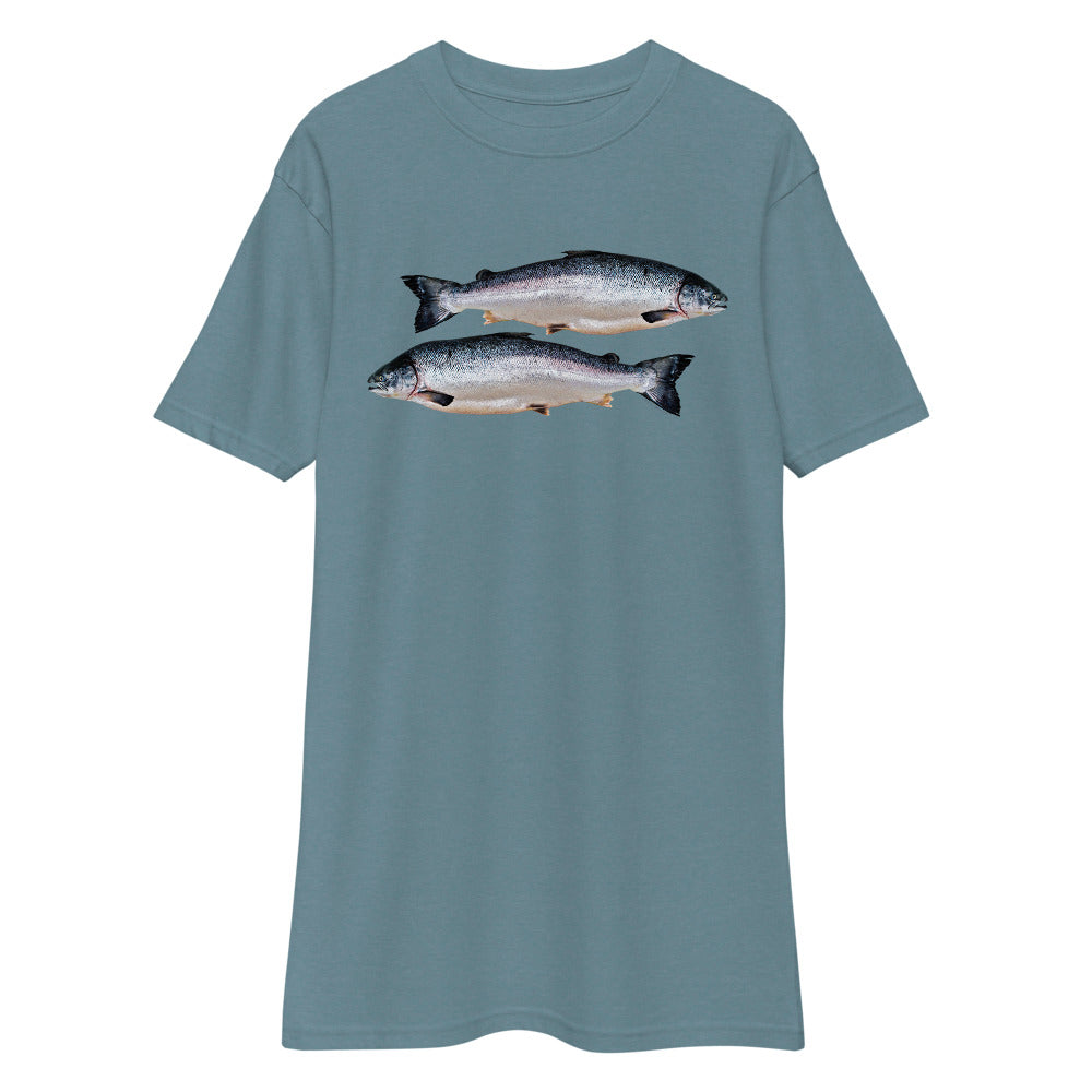 Premium Heavyweight Tee - Two Salmon
