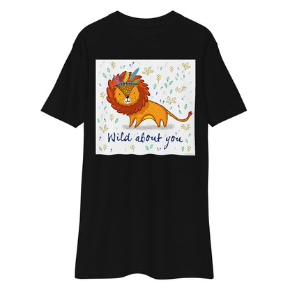 Premium Heavyweight Tee - Wild About You Lion