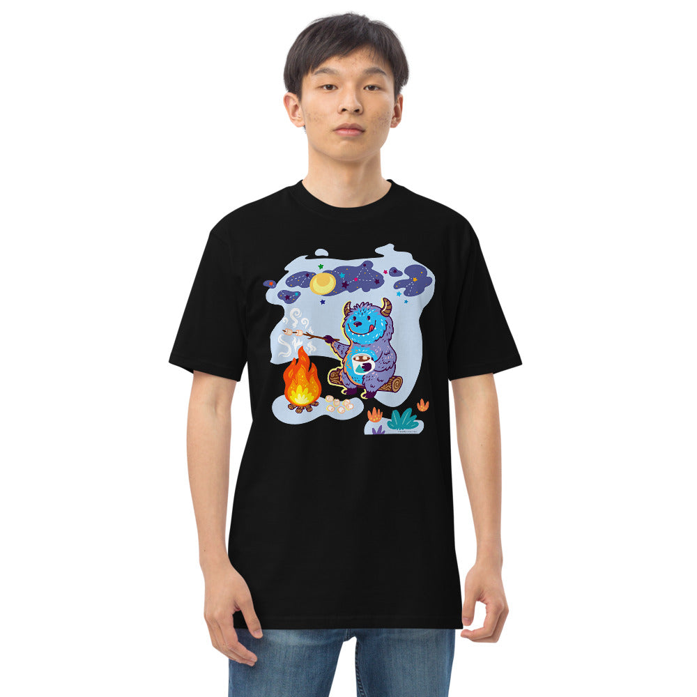 Premium Heavyweight Tee - Yeti Campfire