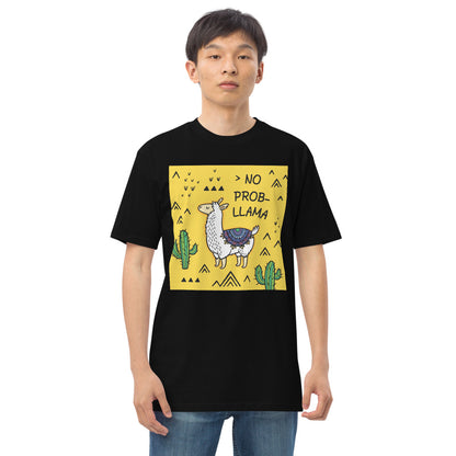 Premium Heavyweight Tee - NO PROB LLAMA