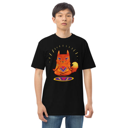 Premium Heavyweight Tee - Enlightened Hygee Fox