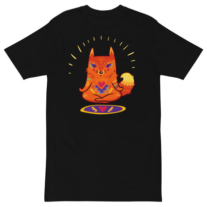 Premium Heavyweight Tee - Enlightened Hygee Fox