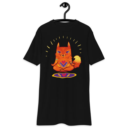 Premium Heavyweight Tee - Enlightened Hygee Fox