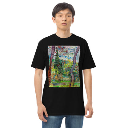 Premium Heavyweight Tee - van Gogh: Park at Saint-Paul Hospital