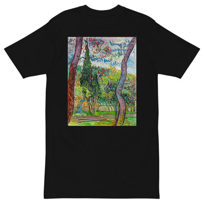 Premium Heavyweight Tee - van Gogh: Park at Saint-Paul Hospital