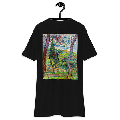 Premium Heavyweight Tee - van Gogh: Park at Saint-Paul Hospital