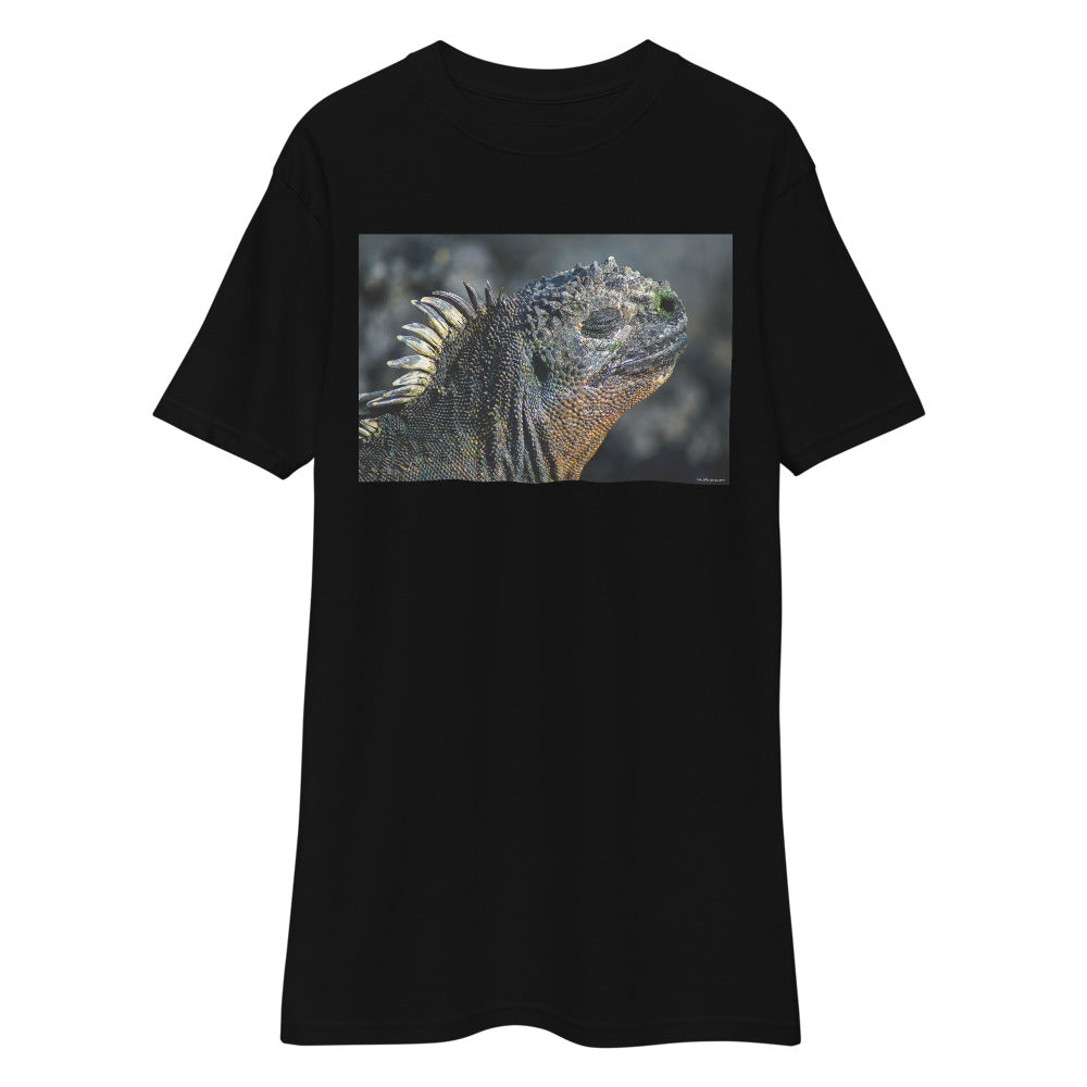 Premium Heavyweight Tee - Godzilla? No. A Galapagos Marine Iguana!