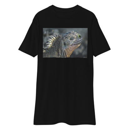 Premium Heavyweight Tee - Godzilla? No. A Galapagos Marine Iguana!