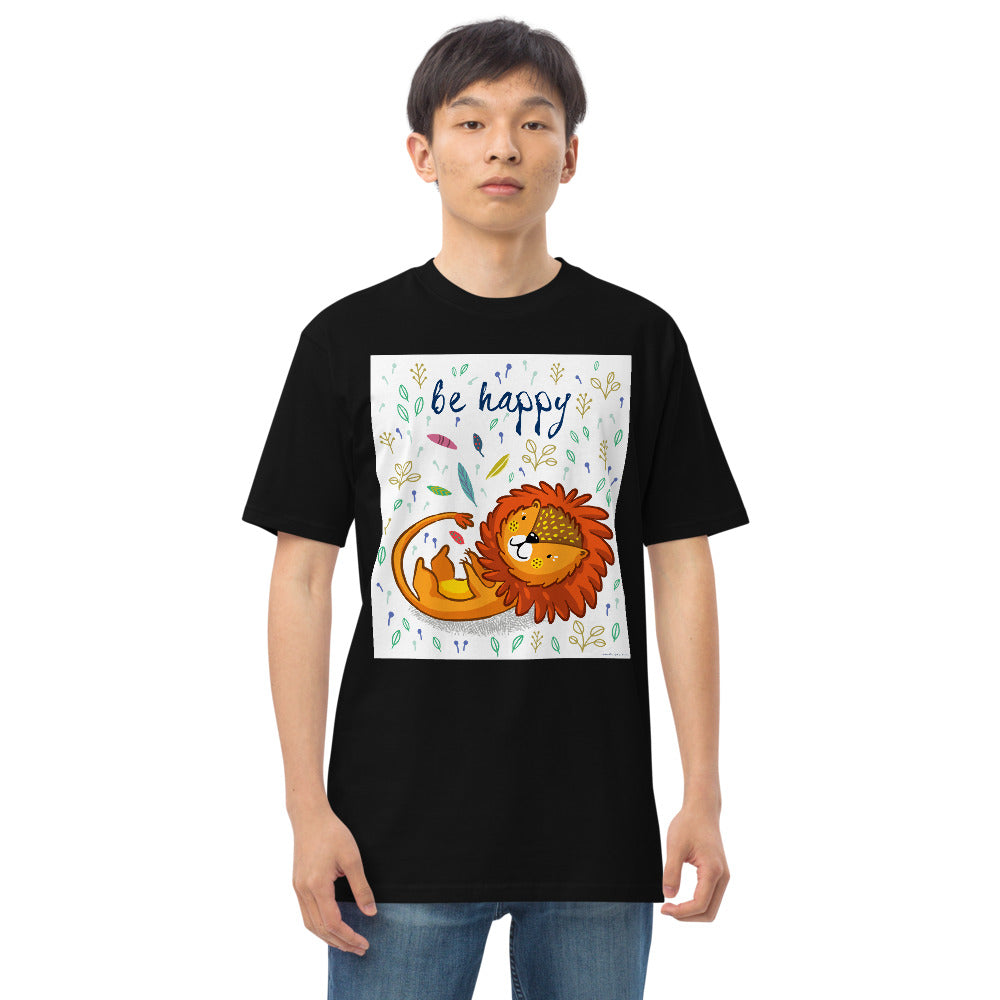 Premium Heavyweight Tee - Be Happy