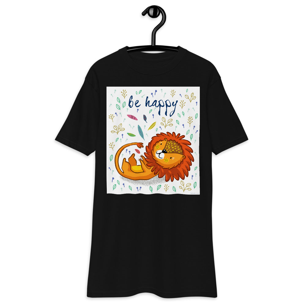 Premium Heavyweight Tee - Be Happy