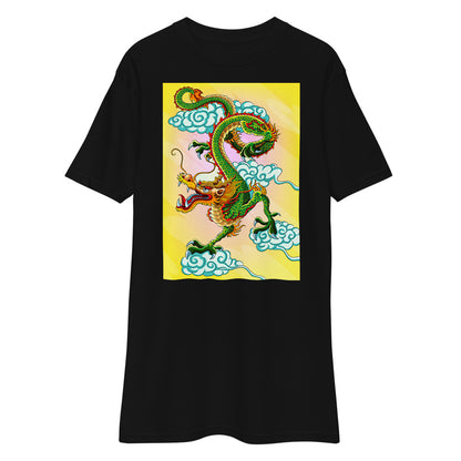 Premium Heavyweight Tee - Green Chinese Dragon