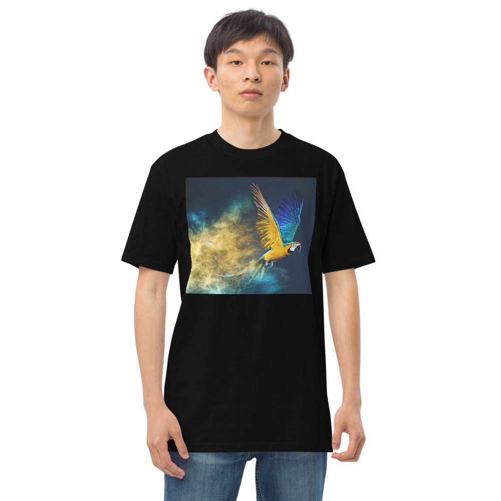 Premium Heavyweight Tee - Macaw Soaring