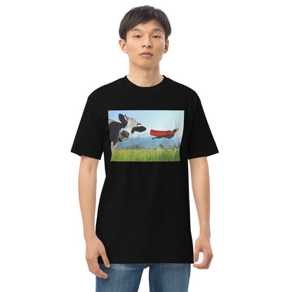 Premium Heavyweight Tee - Cow & Super Dog