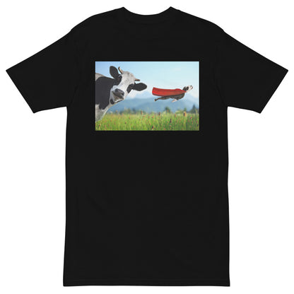 Premium Heavyweight Tee - Cow & Super Dog