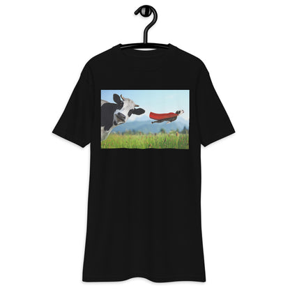 Premium Heavyweight Tee - Cow & Super Dog