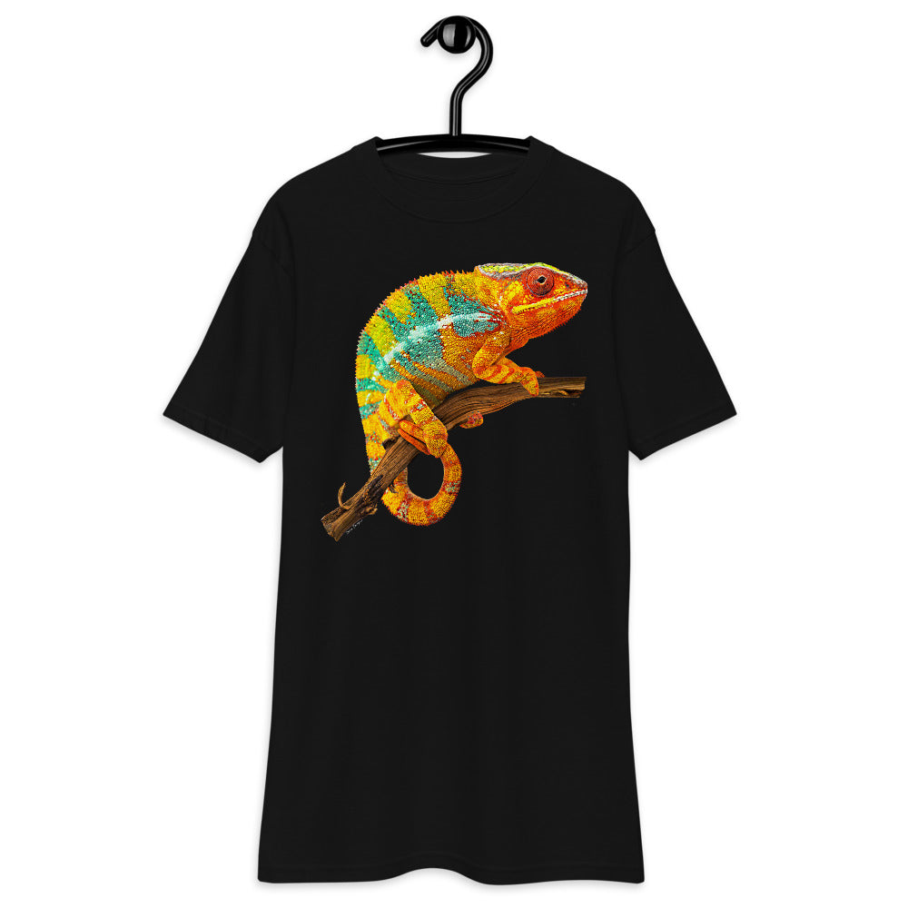 Premium Heavyweight Tee - Yellow & Green? Chameleon