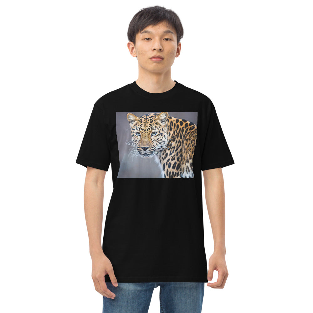Premium Heavyweight Tee - Blue Eyed Leopard