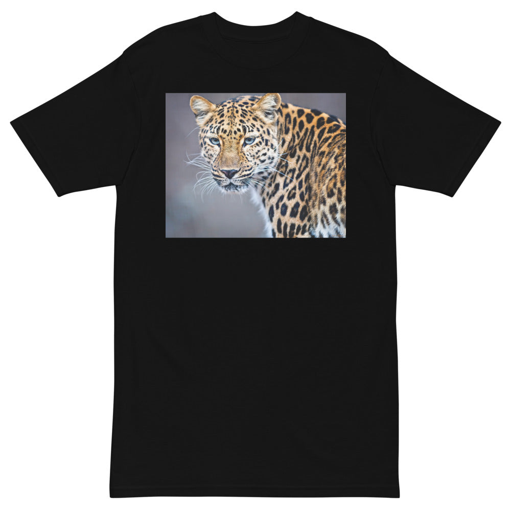 Premium Heavyweight Tee - Blue Eyed Leopard