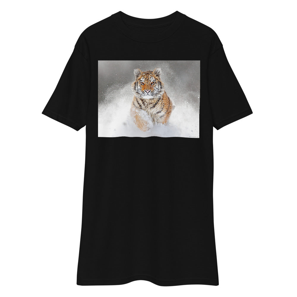 Premium Heavyweight Tee - Snow Tiger