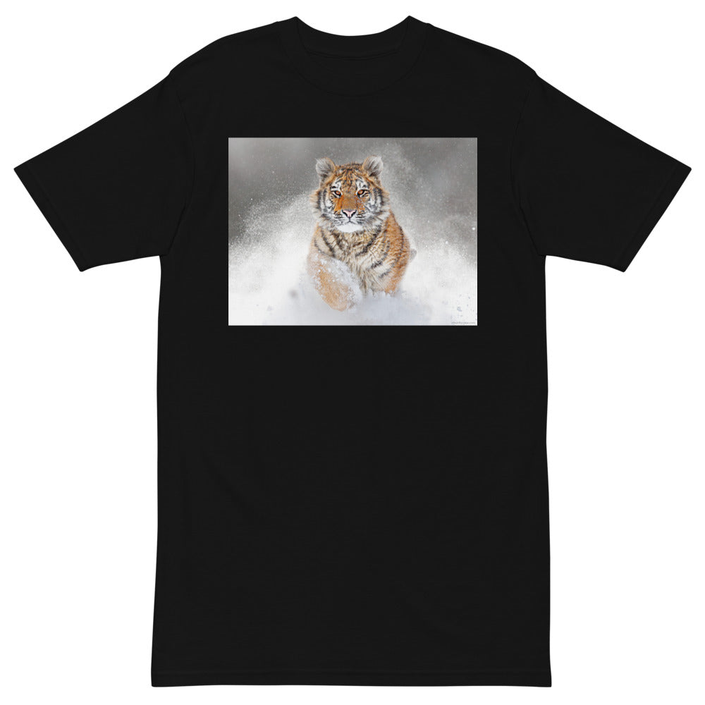 Premium Heavyweight Tee - Snow Tiger