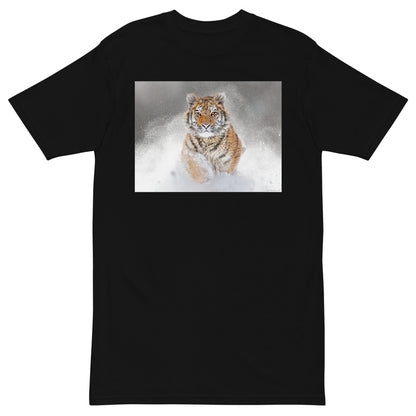 Premium Heavyweight Tee - Snow Tiger