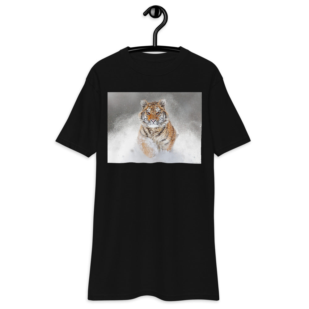 Premium Heavyweight Tee - Snow Tiger