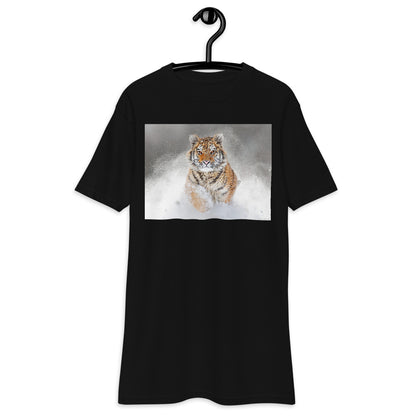 Premium Heavyweight Tee - Snow Tiger