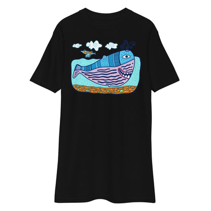 Premium Heavyweight Tee - Happy Whale