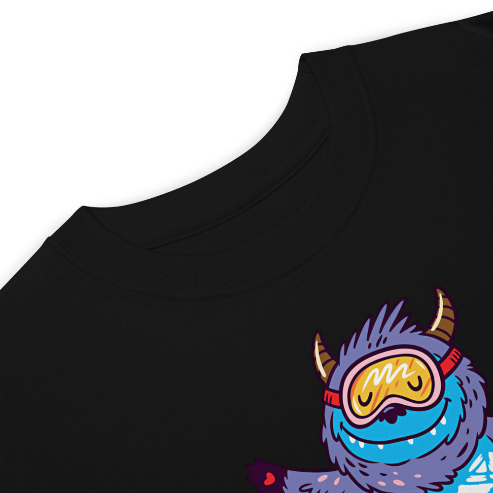 Premium Heavyweight Tee - Yeti Shredding it!