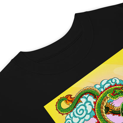 Premium Heavyweight Tee - Green Chinese Dragon