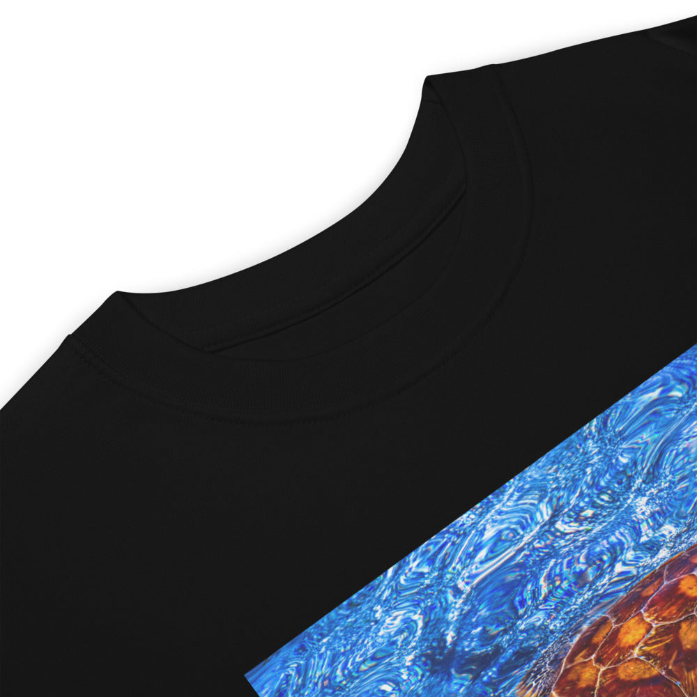 Premium Heavyweight Tee - Sea Turtle in Blue Water