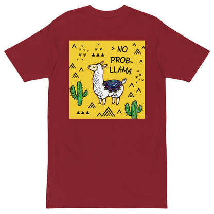 Premium Heavyweight Tee - NO PROB LLAMA