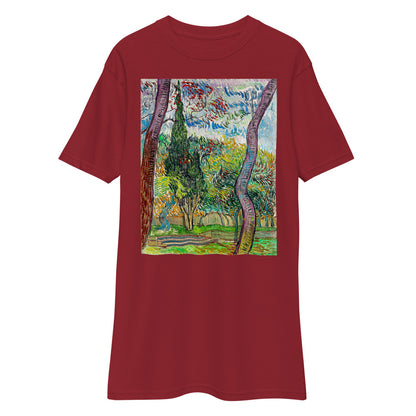 Premium Heavyweight Tee - van Gogh: Park at Saint-Paul Hospital