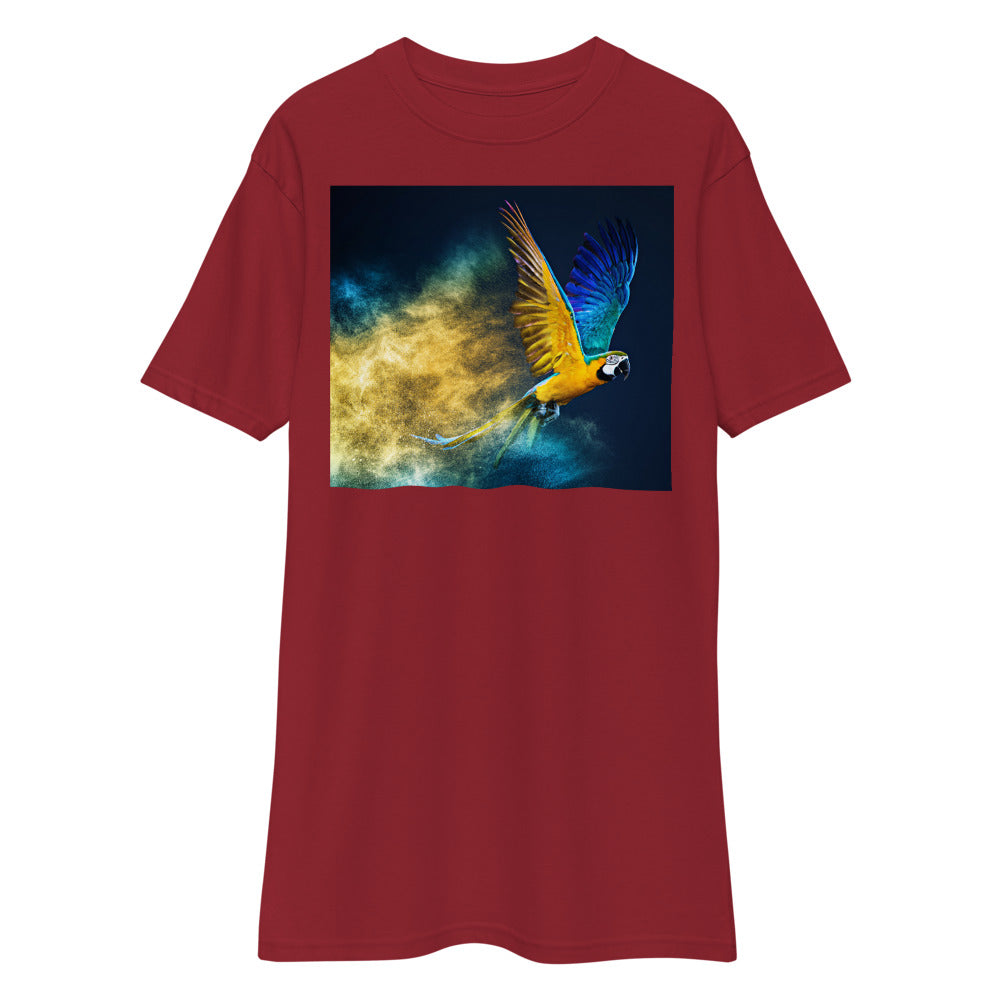 Premium Heavyweight Tee - Macaw Soaring