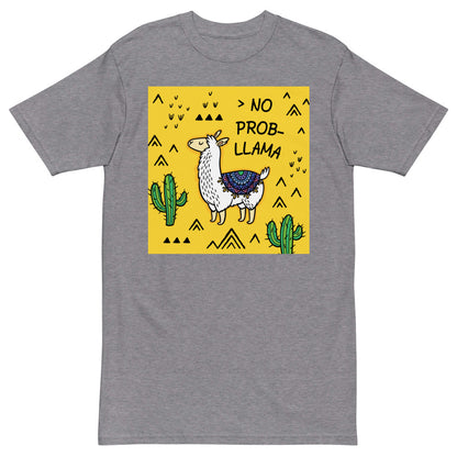 Premium Heavyweight Tee - NO PROB LLAMA
