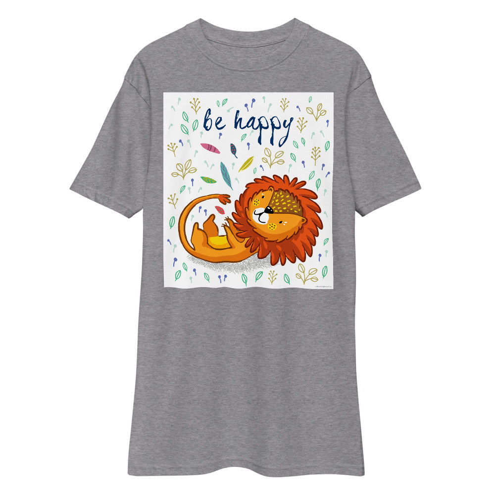 Premium Heavyweight Tee - Be Happy