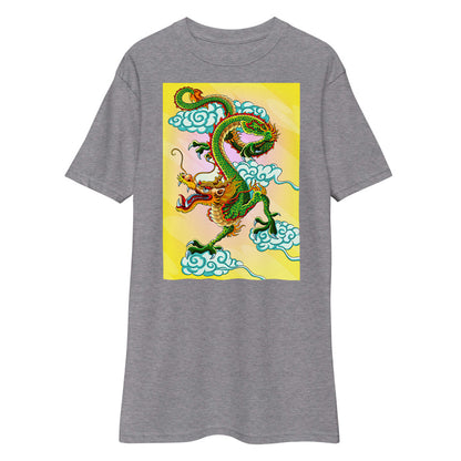 Premium Heavyweight Tee - Green Chinese Dragon