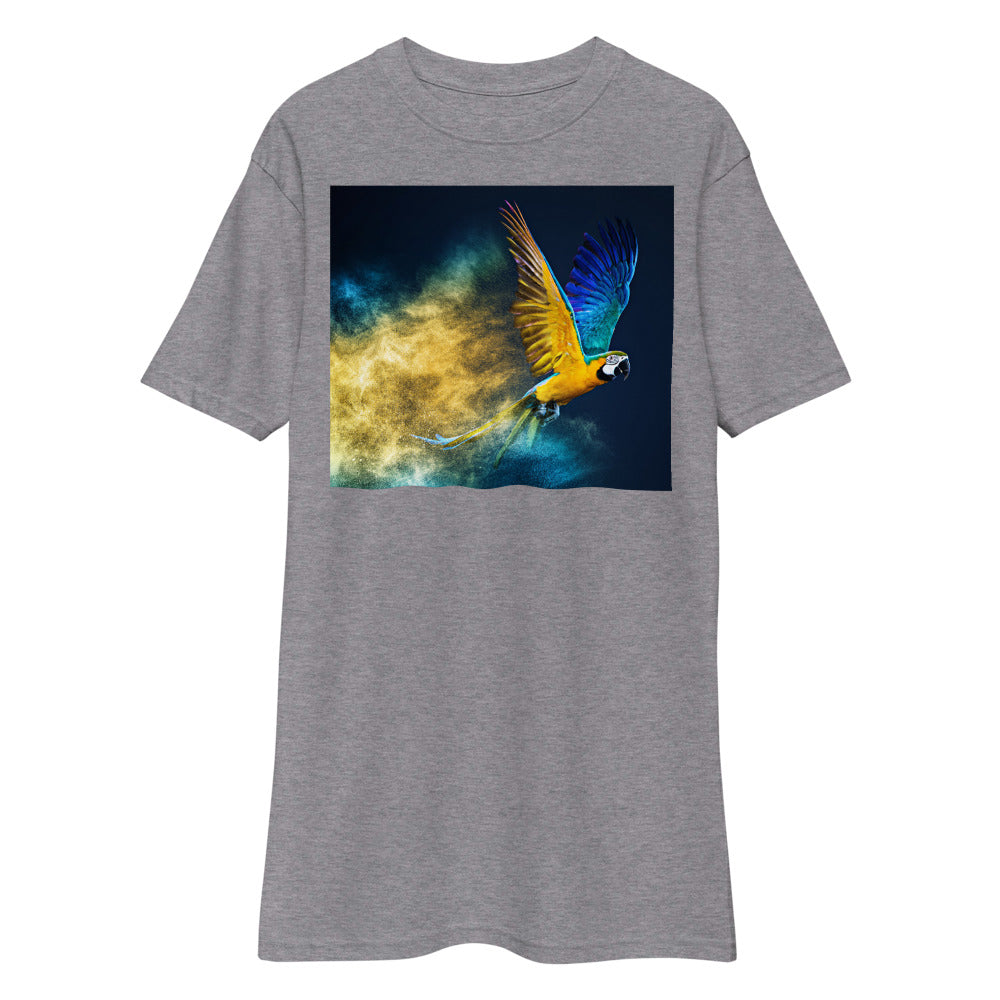 Premium Heavyweight Tee - Macaw Soaring