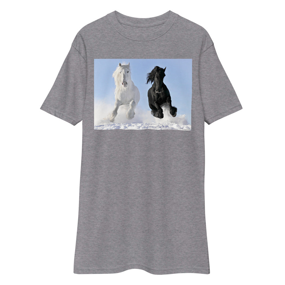 Premium Heavyweight Tee - Stallions Flying