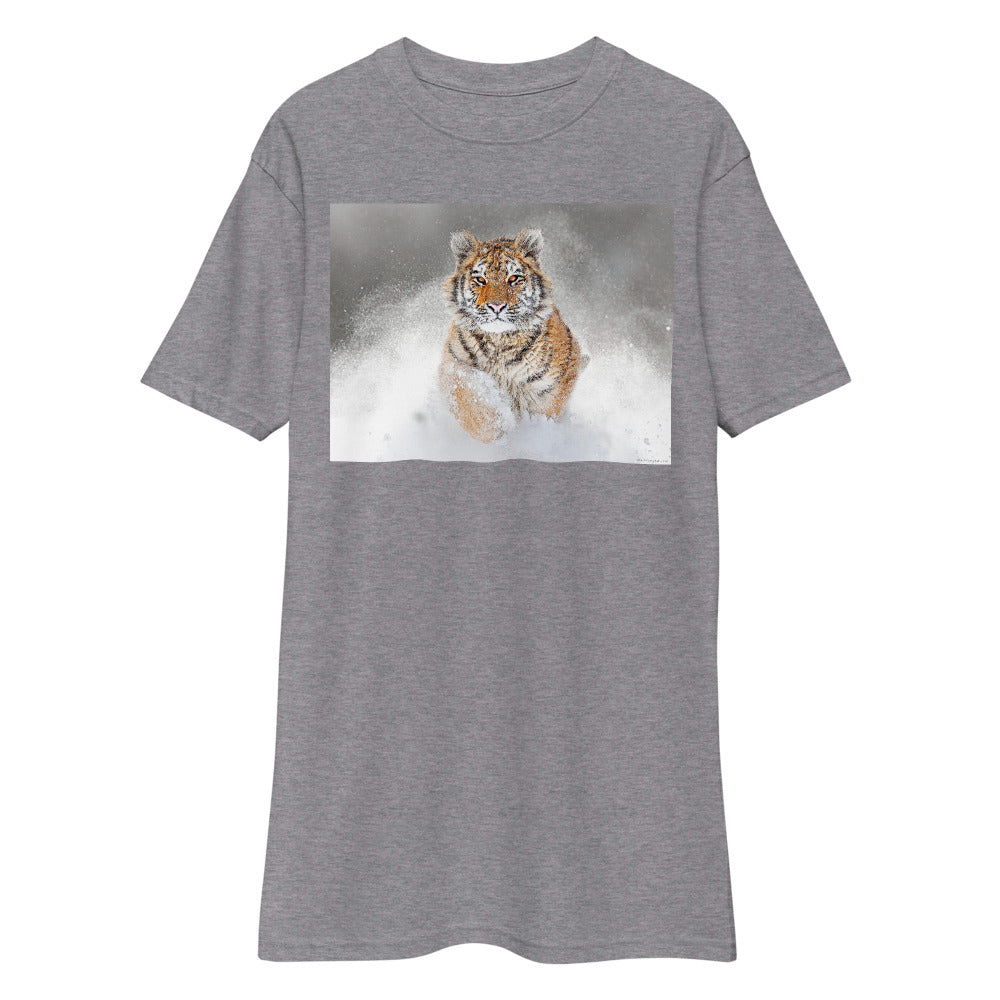 Premium Heavyweight Tee - Snow Tiger