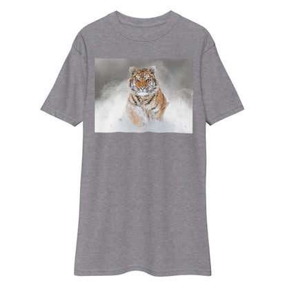 Premium Heavyweight Tee - Snow Tiger
